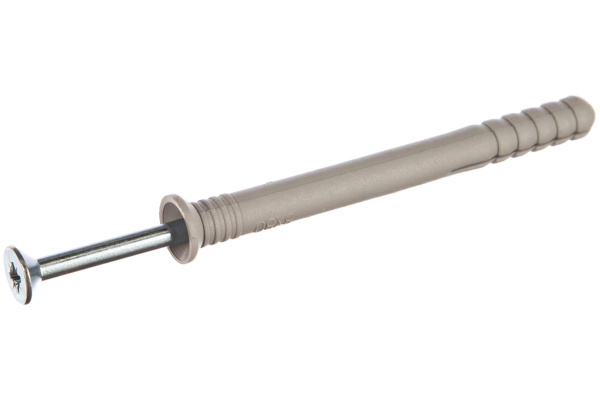 Дюбель-гвоздь полипропиленовый с потайным бортиком 50 шт. (8х80 мм; ТФ5) Зубр 4-301345-08-080