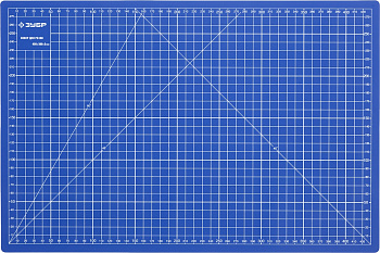Непрорезаемый коврик Зубр Эксперт 3 мм цвет синий 450x300 мм 09902
