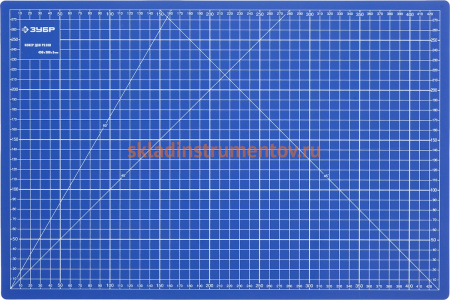 Непрорезаемый коврик Зубр Эксперт 3 мм цвет синий 450x300 мм 09902