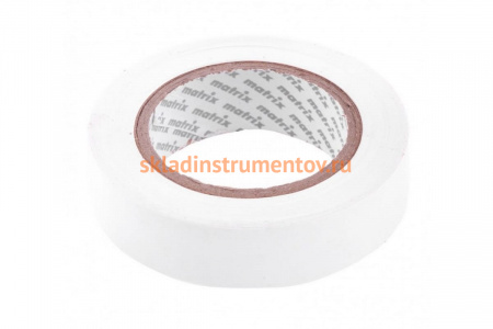 Изолента MATRIX ПВХ, 15 мм х 10 м, белая, 150 мкм 88775