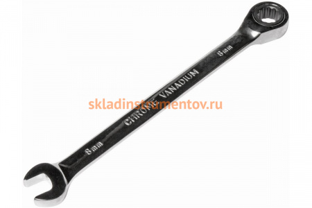 Комбинированный трещоточный ключ 8мм JTC-3029