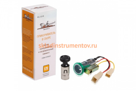 Прикуриватель для ВАЗ 2108-099,ОКА, 2141, Газель, Таврия в сборе Airline ACL-12-05