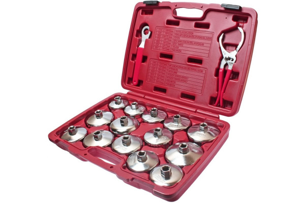 Набор съемников масляных фильтров, чашки, в кейсе 16шт JTC-4666