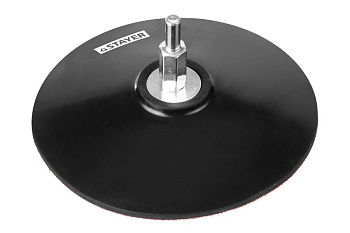 Тарелка опорная "MASTER" резиновая, для дрели, на липучке, 115 мм Stayer 35740-115