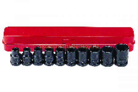 Набор головок дюймовых 1/2", 10 шт. FORCE 4109S