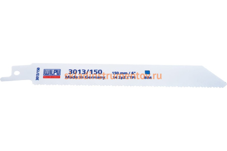 Полотно по металлу 3013/150 (5 шт; 150х19х0.9 мм; 130 мм; 14 TPI) WILPU 1461500005 Полотно по металлу 3013/150 (5 шт; 150х19х0.9 мм; 130 мм; 14 TPI) WILPU 1461500005