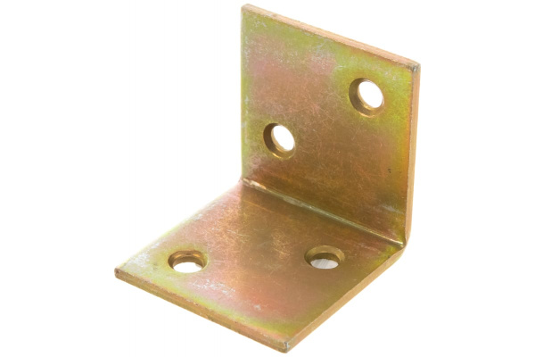 Мебельный уголок ЗУБР широкий УМШ-2.0 30х30х30 х 2мм желтый цинк 31033-30