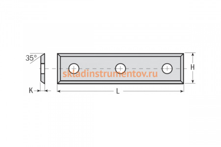 Нож твердосплавный F1730 (50x9x1.5 мм) CMT 790.500.09