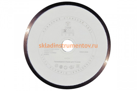 Круг алмазный отрезной 1A1R CERAMICS-ELITE (230x1.6x7.0x25.4 мм) Diam 000594