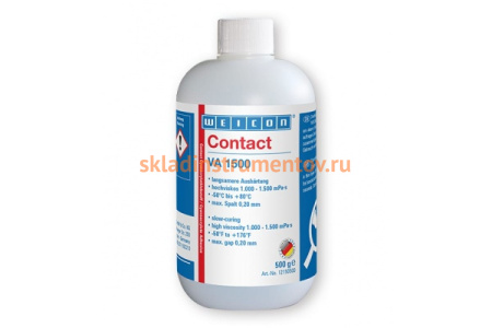Цианоакрилатный клей WEICON Contact VA 1500 500 г wcn12150500