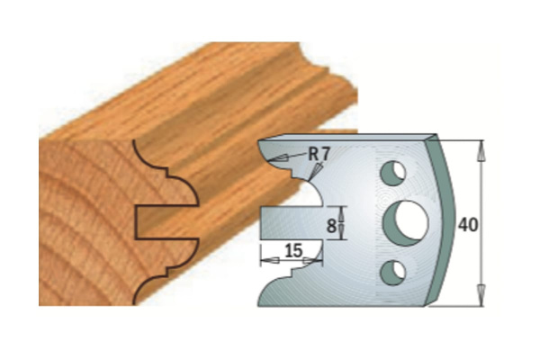 Комплект из 2-х ножей SP (40x4 мм) CMT 690.098