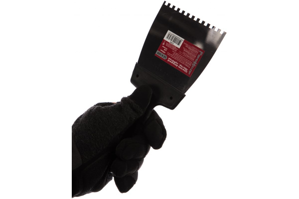 Фасадный зубчатый шпатель (100 мм, зуб.4x4 мм) РемоКолор Мастер 12-6-100