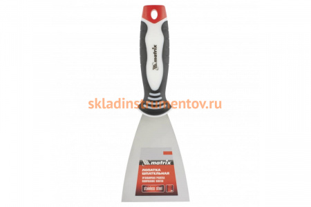 Шпательная лопатка из нержавеющей стали, 80 мм, 3-компонентная ручка MATRIX 85534