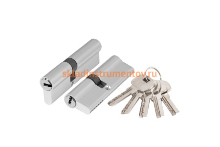 Цилиндровый механизм AJAX AX200/60 mm 25+10+25 CP хром 5 кл. 39853