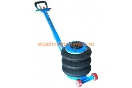 Пневматический 3-секционный домкрат с ручкой AE&T 3т T08103A