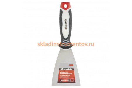 Шпательная лопатка из нержавеющей стали, 80 мм, 3-компонентная ручка MATRIX 85534