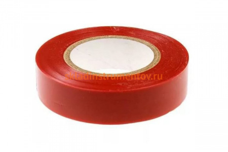 Клейкая изоляционная лента РемоКолор ПВХ, красная, 19 мм х 20 м 49-9-022