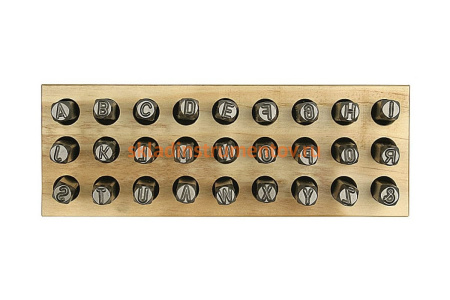 Клейма буквенные латинские, шрифт 5мм STAYER 21505-05