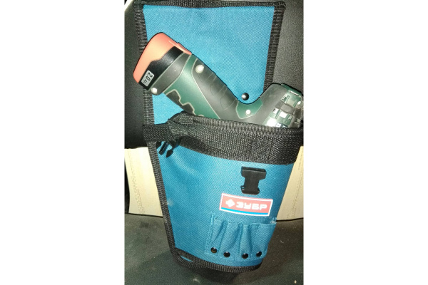 Кобура для шуруповерта с отделениями для бит и сверл Зубр ЭКСПЕРТ 38630