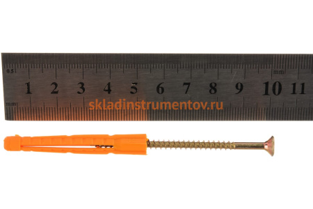 Дюбель универсальный с шурупом 8 шт. (6х52 мм) Зубр 4-301196-06-052