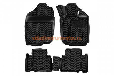 Ковры в салон Airline 3D с подпятником для Toyota Vanguard RHD 07-13 4 шт. ACM-PS-69