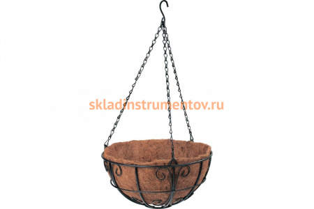 Подвесное кашпо с декором PALISAD 30 см 69010