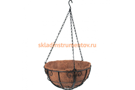 Подвесное кашпо с декором PALISAD 30 см 69010