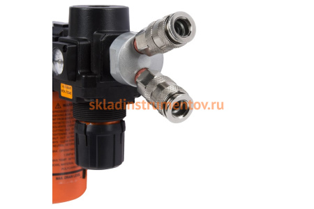 Разветвитель пневматический V-образный (1/4"; рапид EURO) WIEDERKRAFT WDK-82MV