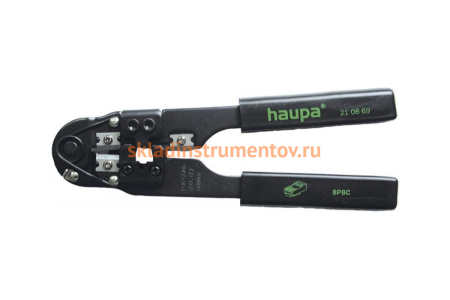 Обжимной инструмент для неэкранированных модульных штекеров, 8 полюсов HAUPA 210869