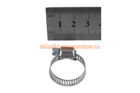 Хомуты Зубр ЭКСПЕРТ из нержавеющей стали с просечной лентой ПЛ-8, 13-26мм, 200шт 37811-13-26-200