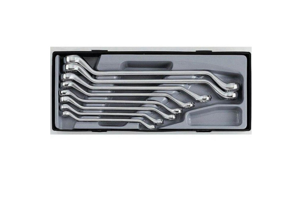 Набор накидных отогнутых на 45 градусов 12гр ключей 8х9-22х24 FORCE T5085