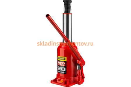 Гидравлический бутылочный домкрат STAYER Red Force, 20т 43160-20_z01
