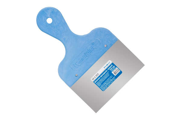 Фасадный шпатель (прямой, 150 мм, нержав. сталь, высота полотна 95 мм) РемоКолор 12-1-315