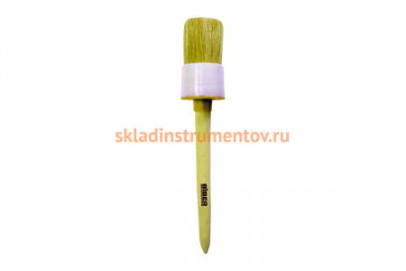 Кисть Стандарт (круглая, натуральная щетина, деревянная рукоятка) 55мм Biber 31187 тов-001901