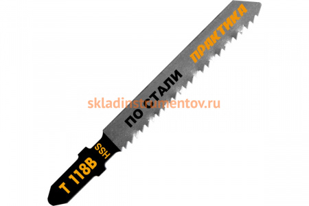 Пилка (2 шт; T118B) для лобзиков ПРАКТИКА 034-489