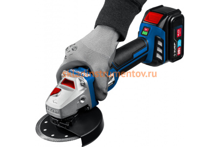 Бесщеточная угловая шлифовальная машина ЗУБР Профессионал 20В AB-125-42