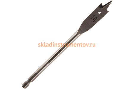 Сверло перовое по дереву (14х152 мм) ПРАКТИКА 032-751