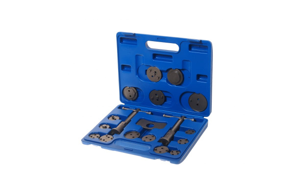 Набор инструмента для сведения тормозных цилиндров, 18 предметов ЭВРИКА ER-88109