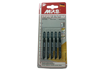 Пилки T119A (75х55х1.2 мм; 5 шт.) по древесине, фанере, ДСП, изоляционным материалам, пластмассе MPS 3107