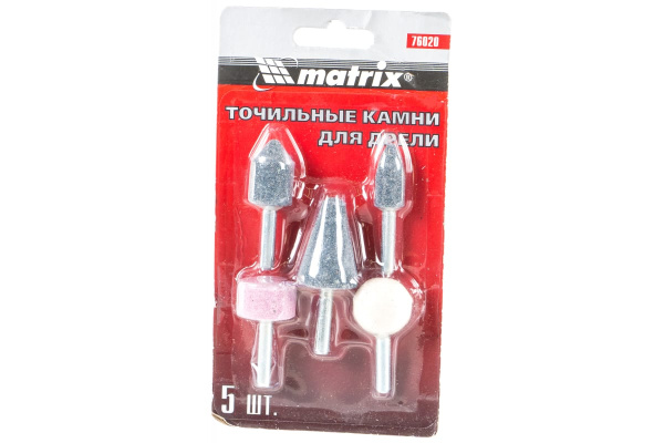 Точильные камни для дрели 5 шт. MATRIX 76020