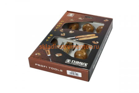 Резцы с грибовидной ручкой + нож (6 шт.) Narex 868500