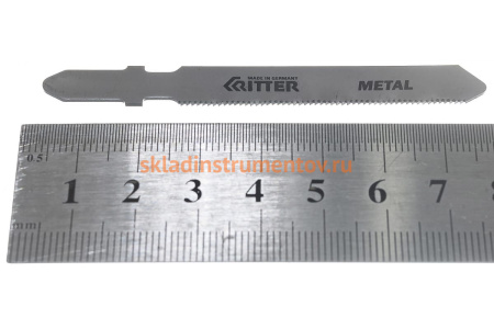 Пилки по стали Т118G (2 шт; 75х50 мм; шаг 0.9 мм; 28TPi; HSS) для лобзиков RITTER 3110-2