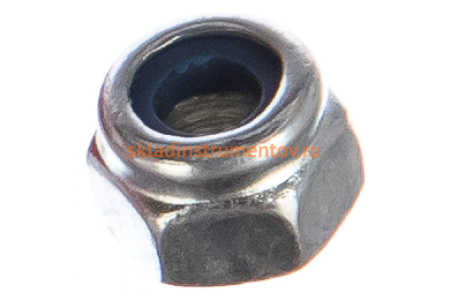 Гайка ЗУБР DIN 985 с нейлоновым кольцом, M4, 20 шт, кл. пр. 6, 303586-04