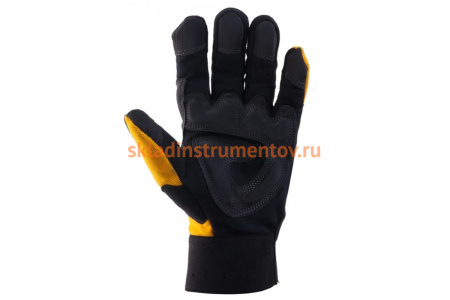 Перчатки антивибрационные Jeta Safety черно-желтые JAV01-VP-10/XL
