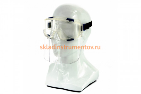 Защитные очки СИБРТЕХ Панорама, в комплекте со щитком, СИБРТЕХ/Россия 89167