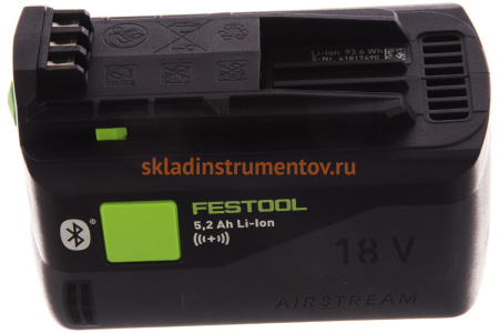 Батарея аккумуляторная BP 18 Li 5,2 ASI (18В, 5.2 Ач, Li-Ion) FESTOOL 202479