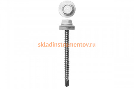 Кровельные саморезы ЗУБР СКД RAL 9003 белый, 29x4.8 мм, 400 шт, 4-300315-48-029-9003