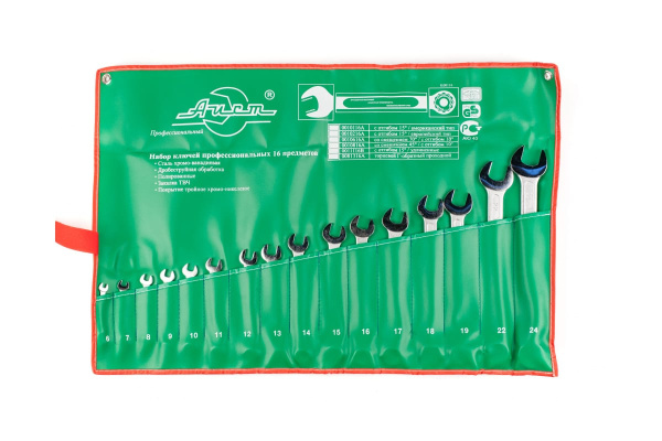 Набор ключей комбинированных 16 предметов AIST 0010816A 00-00006455