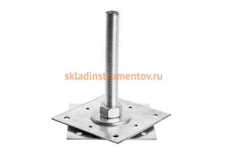 Регулировочная стойка ЗУБР Анкер 110х110х250мм х М24 310266-110