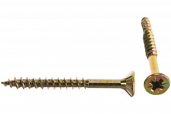 Универсальные шурупы для дерева, ДСП, ДВП Зубр хроматированные, PZ, 4,5x45мм, ТФ7, 35 штук 4-300407-45-045